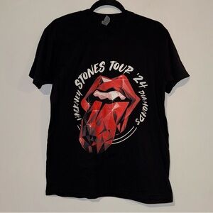 Rolling Stones Hackney Diamond Tour '24 Dateback Tee Center (White "Stones")